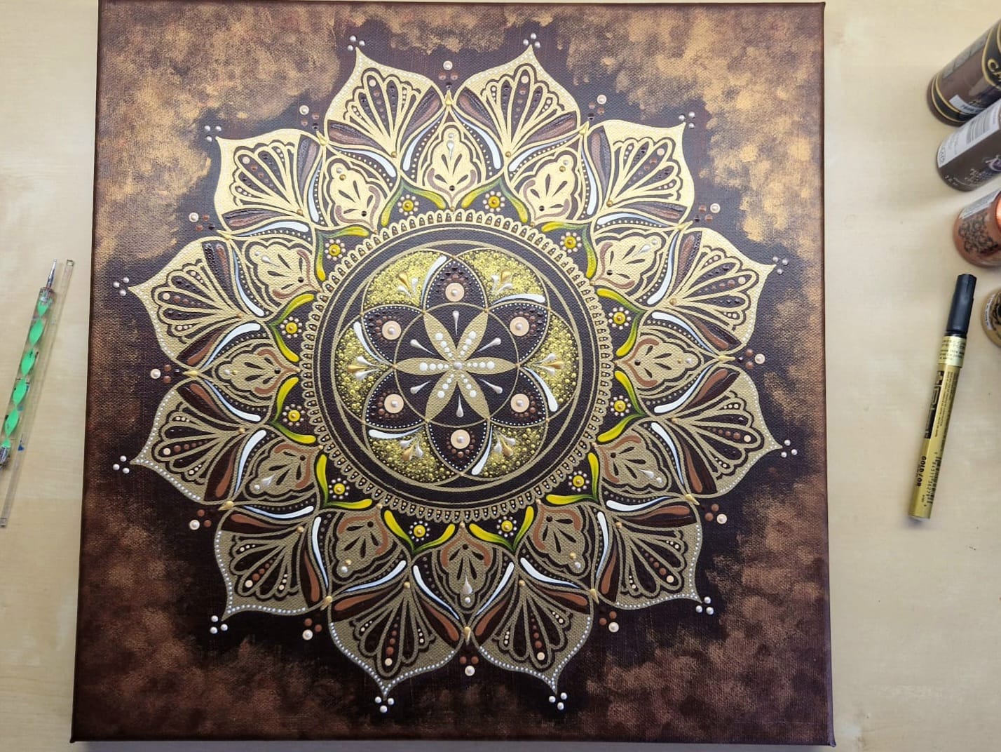 Mandala "Harmonie hojnosti" (40x40cm)