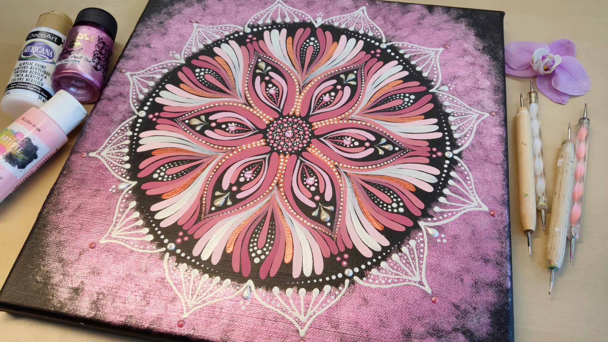 Mandala "Valentýn" (30x30cm)