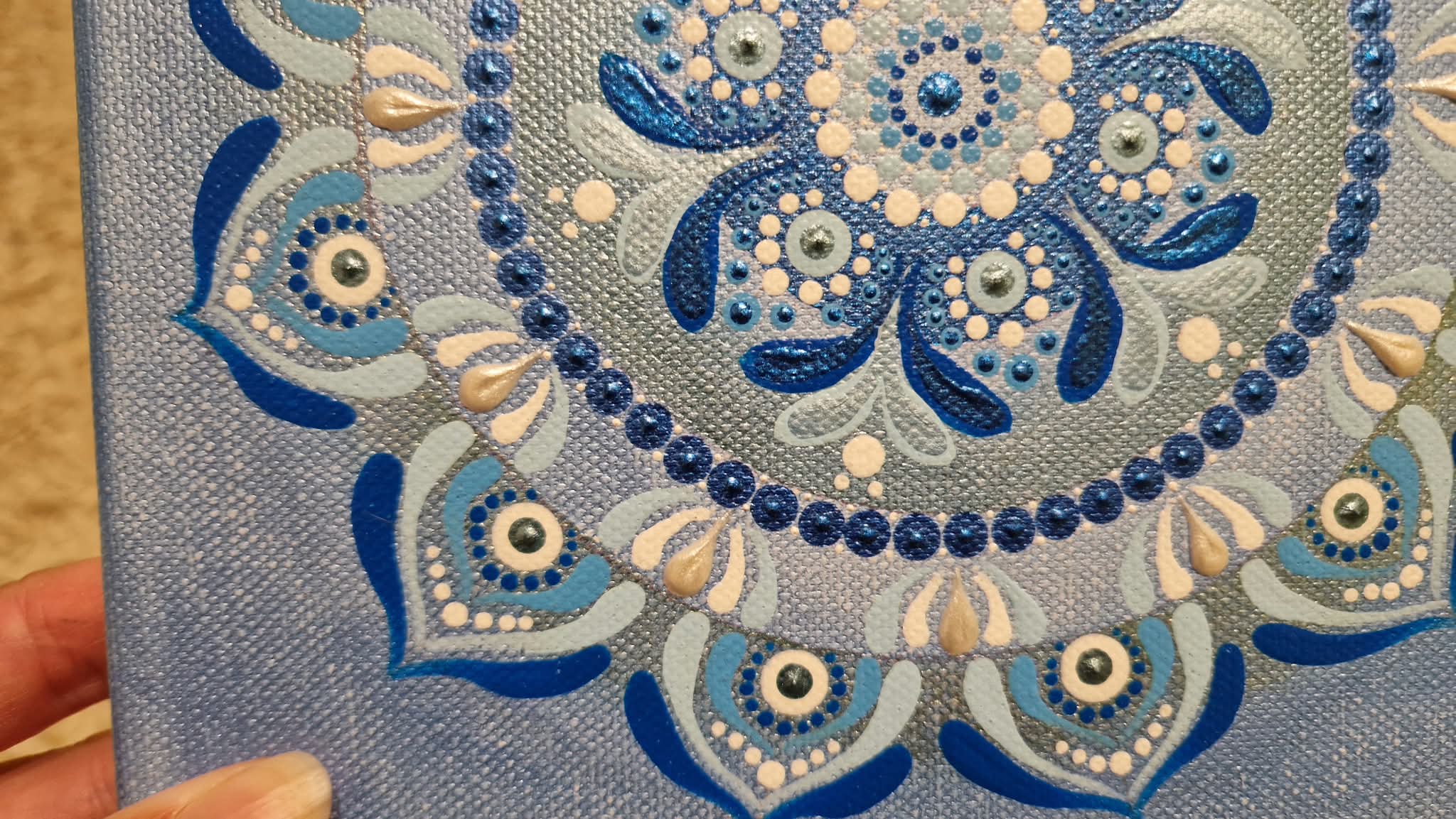 Mandala "Modrá" (20x20cm) 